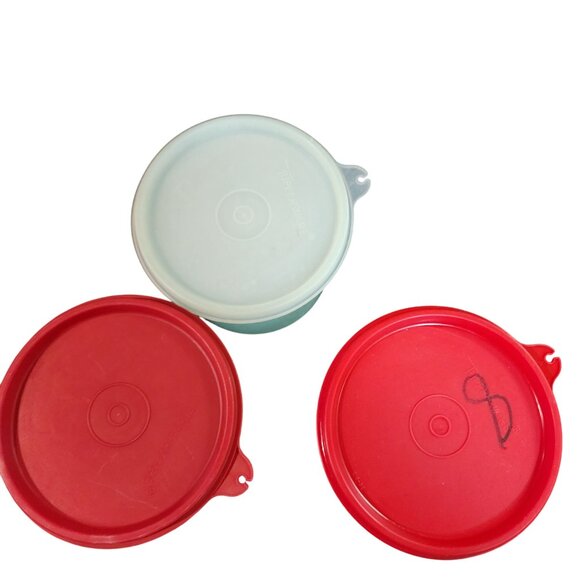 Vintage Tupperware Stackable Storage Containers Set Of 3 With Lids - Picture 2 of 3